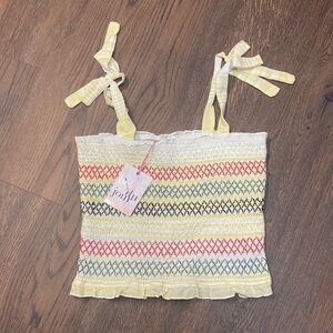 Belle Du Jour Smocked Top    Size XL